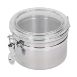 Stainless Steel Sealed Can Food Storage Container Airtight Canister for Dried Fruit Milk Powder Tea Small 900ml - Top-Down View