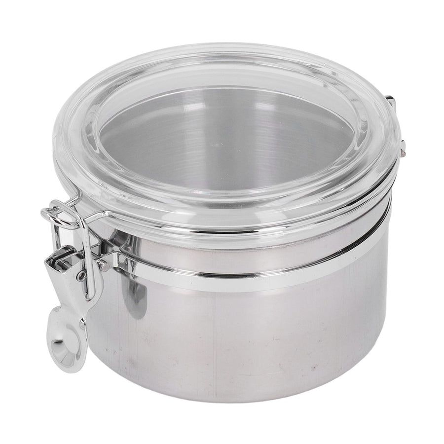 Stainless Steel Sealed Can Food Storage Container Airtight Canister for Dried Fruit Milk Powder Tea Small 900ml