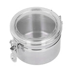 Stainless Steel Sealed Can Food Storage Container Airtight Canister for Dried Fruit Milk Powder Tea Small 900ml