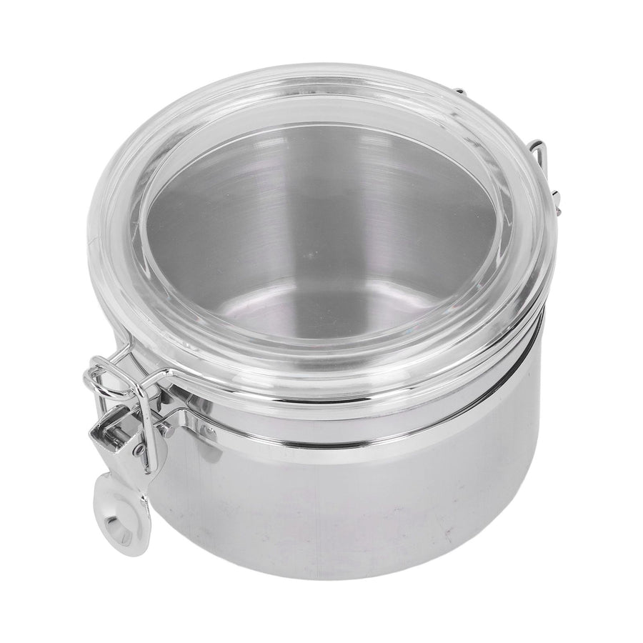 Stainless Steel Sealed Can Food Storage Container Airtight Canister for Dried Fruit Milk Powder Tea Small 900ml