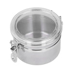 Stainless Steel Sealed Can Food Storage Container Airtight Canister for Dried Fruit Milk Powder Tea Small 900ml