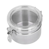 Stainless Steel Sealed Can Food Storage Container Airtight Canister for Dried Fruit Milk Powder Tea Small 900ml - Rear View