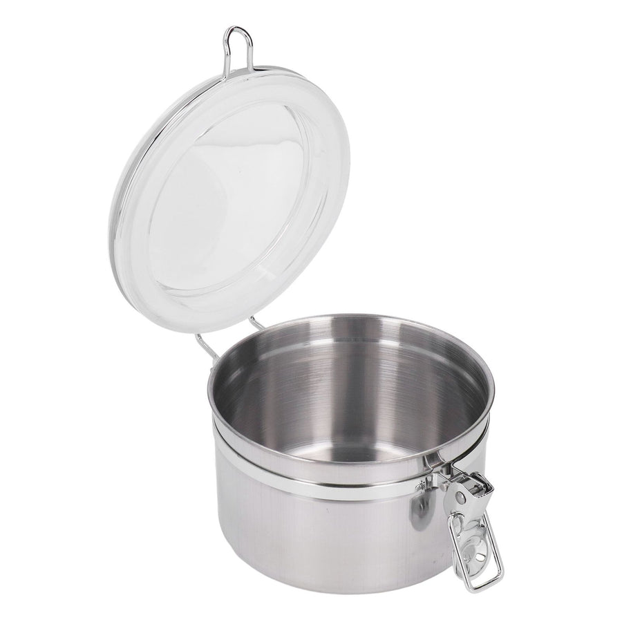 Stainless Steel Sealed Can Food Storage Container Airtight Canister for Dried Fruit Milk Powder Tea Small 900ml