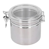 Stainless Steel Sealed Can Food Storage Container Airtight Canister for Dried Fruit Milk Powder Tea Medium 1300ml - Side View