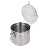 Stainless Steel Sealed Can Food Storage Container Airtight Canister for Dried Fruit Milk Powder Tea Medium 1300ml - Low Angle