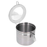 Stainless Steel Sealed Can Food Storage Container Airtight Canister for Dried Fruit Milk Powder Tea Medium 1300ml - Extra Image
