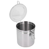 Stainless Steel Sealed Can Food Storage Container Airtight Canister for Dried Fruit Milk Powder Tea Large 1600ml