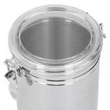 Stainless Steel Sealed Can Food Storage Container Airtight Canister for Dried Fruit Milk Powder Tea Large 1600ml
