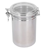 Stainless Steel Sealed Can Food Storage Container Airtight Canister for Dried Fruit Milk Powder Tea Extra Large 2100ml