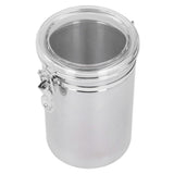 Stainless Steel Sealed Can Food Storage Container Airtight Canister for Dried Fruit Milk Powder Tea Extra Large 2100ml - 45-Degree Angle