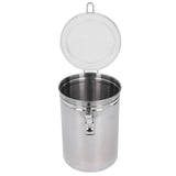 Stainless Steel Sealed Can Food Storage Container Airtight Canister for Dried Fruit Milk Powder Tea Extra Large 2100ml