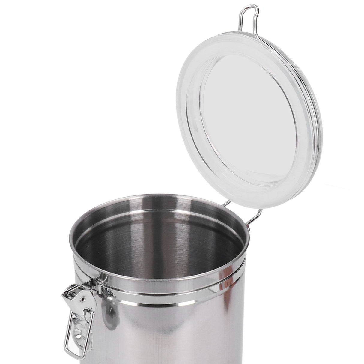 Stainless Steel Sealed Can Food Storage Container Airtight Canister for Dried Fruit Milk Powder Tea Extra Large 2100ml