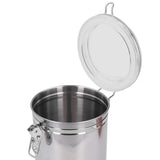 Stainless Steel Sealed Can Food Storage Container Airtight Canister for Dried Fruit Milk Powder Tea Extra Large 2100ml
