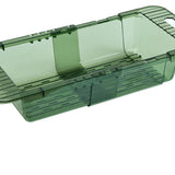 Over The Sink Strainer Retractable Design Transparent Fast Draining Durable PET Sink Colander Transparent Green Strainer with Retractable Design
