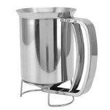Pancake Batter Dispenser Handheld Stainless Steel Pancake Pourer for Baking Cupcakes Muffins - Rear View