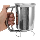 Pancake Batter Dispenser Handheld Stainless Steel Pancake Pourer for Baking Cupcakes Muffins