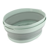 Double Layer Drain Basket Separate Design Foldable Portable Fruit Vegetable Storage Basket for Kitchen Outdoor Travel Green Large