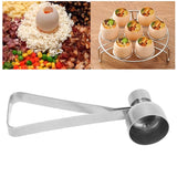 Egg Shell Opener Stainless Steel Double Headed Eggshell Cutter Home Kitchen Tool for Making Pudding Dessert Cake