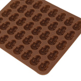 Skull Silicone Mold Ice Cube Tray Mold for Halloween Decor Dessert Chocolate 2Pcs Brown Blue - Extra Image