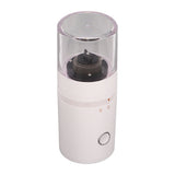 Electric Coffee Grinder USB Charge Coarse and Fine Grinding Adjustable Small Auto Coffee Beans Mill White for Home - 45-Degree Angle