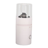 Electric Coffee Grinder USB Charge Coarse and Fine Grinding Adjustable Small Auto Coffee Beans Mill White for Home - Rear View