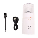 Electric Coffee Grinder USB Charge Coarse and Fine Grinding Adjustable Small Auto Coffee Beans Mill White for Home