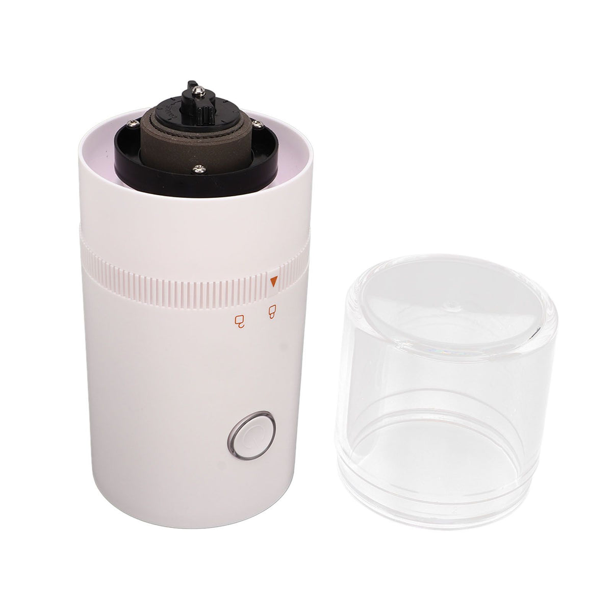 Electric Coffee Grinder USB Charge Coarse and Fine Grinding Adjustable Small Auto Coffee Beans Mill White for Home
