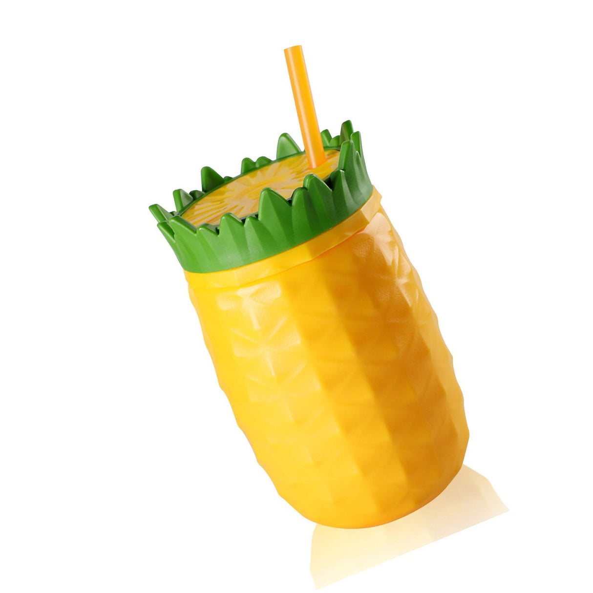 Fruit Shape Cup Double Layer Straw Cold Insulation Leakproof Plastic Cup for Summer Type3 300mL-500mL