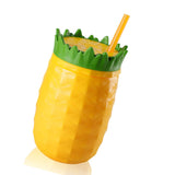 Fruit Shape Cup Double Layer Straw Cold Insulation Leakproof Plastic Cup for Summer Type3 300mL-500mL