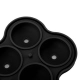 Rose Ice Cube Tray Silicone 6 Cubes No BPA Ice Making Accessory with Lid for Cocktail Whisky Black - Extra Image