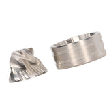 Coffee Grinder Disc Grinding Core 420 Stainless Steel Coffee Bean Grinding Disc Core Kit Five Star Cone - Rear View