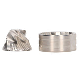 Coffee Grinder Disc Grinding Core 420 Stainless Steel Coffee Bean Grinding Disc Core Kit Five Star Cone - Close-Up Angle
