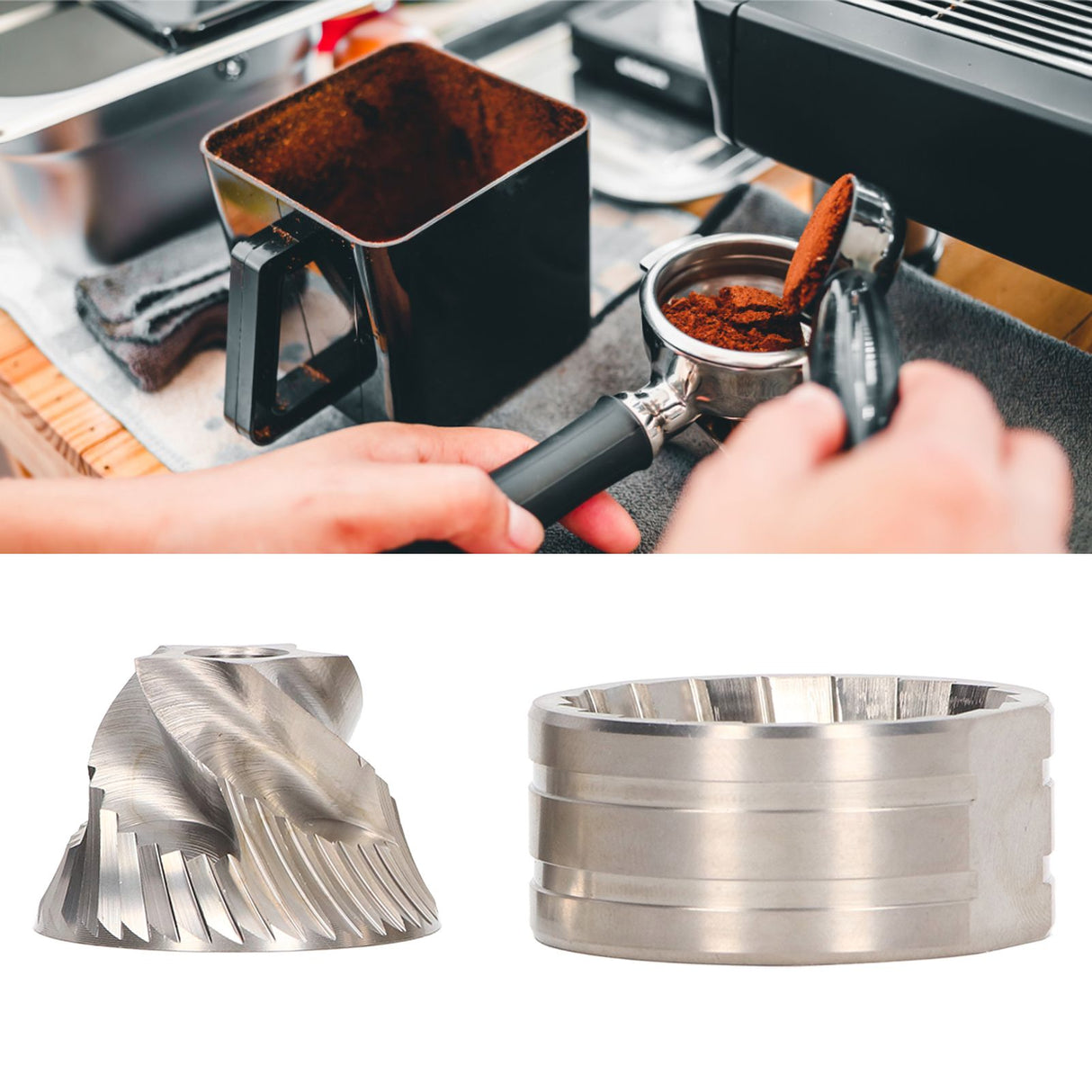 Coffee Grinder Disc Grinding Core 420 Stainless Steel Coffee Bean Grinding Disc Core Kit Five Star Cone