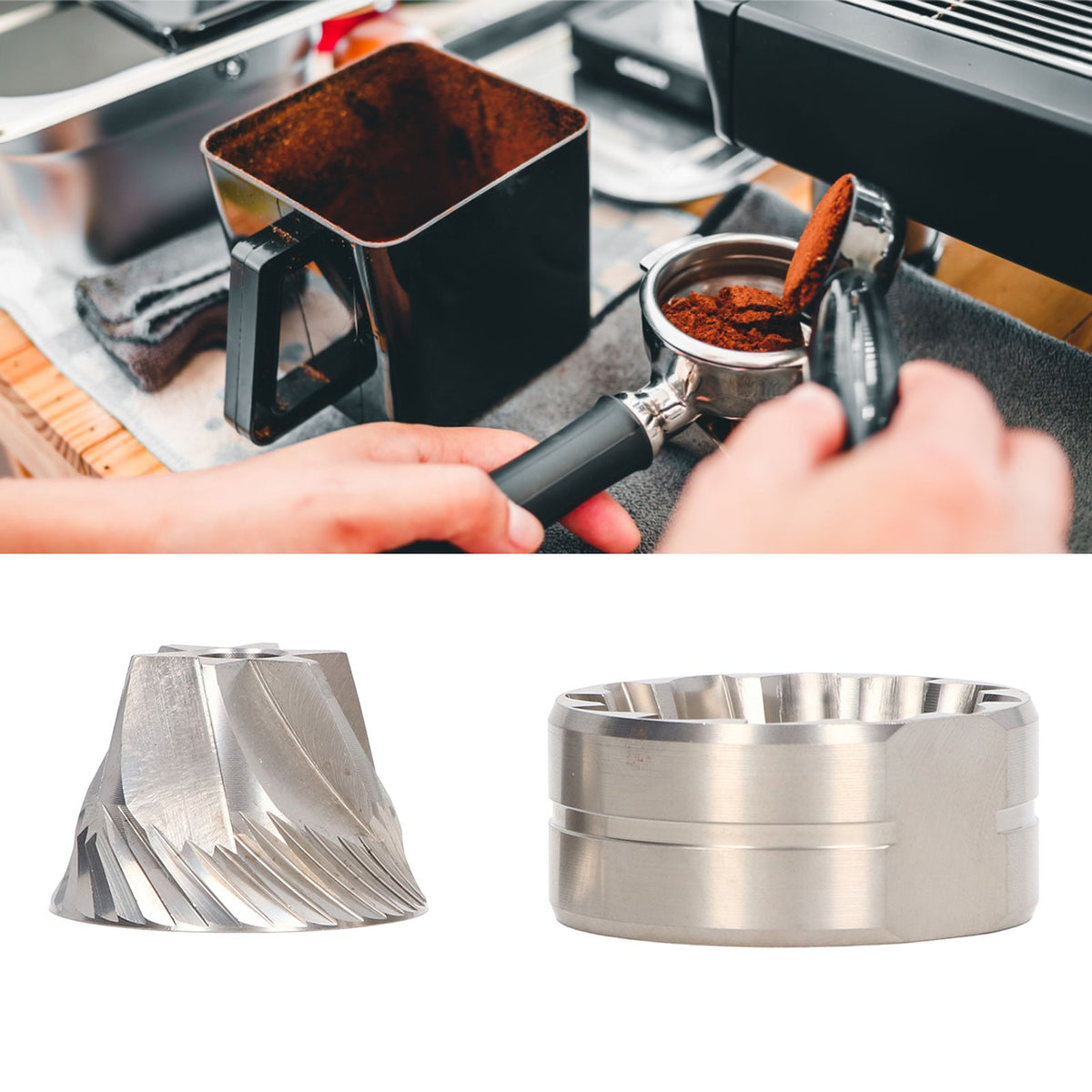 Coffee Grinder Disc Grinding Core 420 Stainless Steel Coffee Bean Grinding Disc Core Kit Six Star Cone