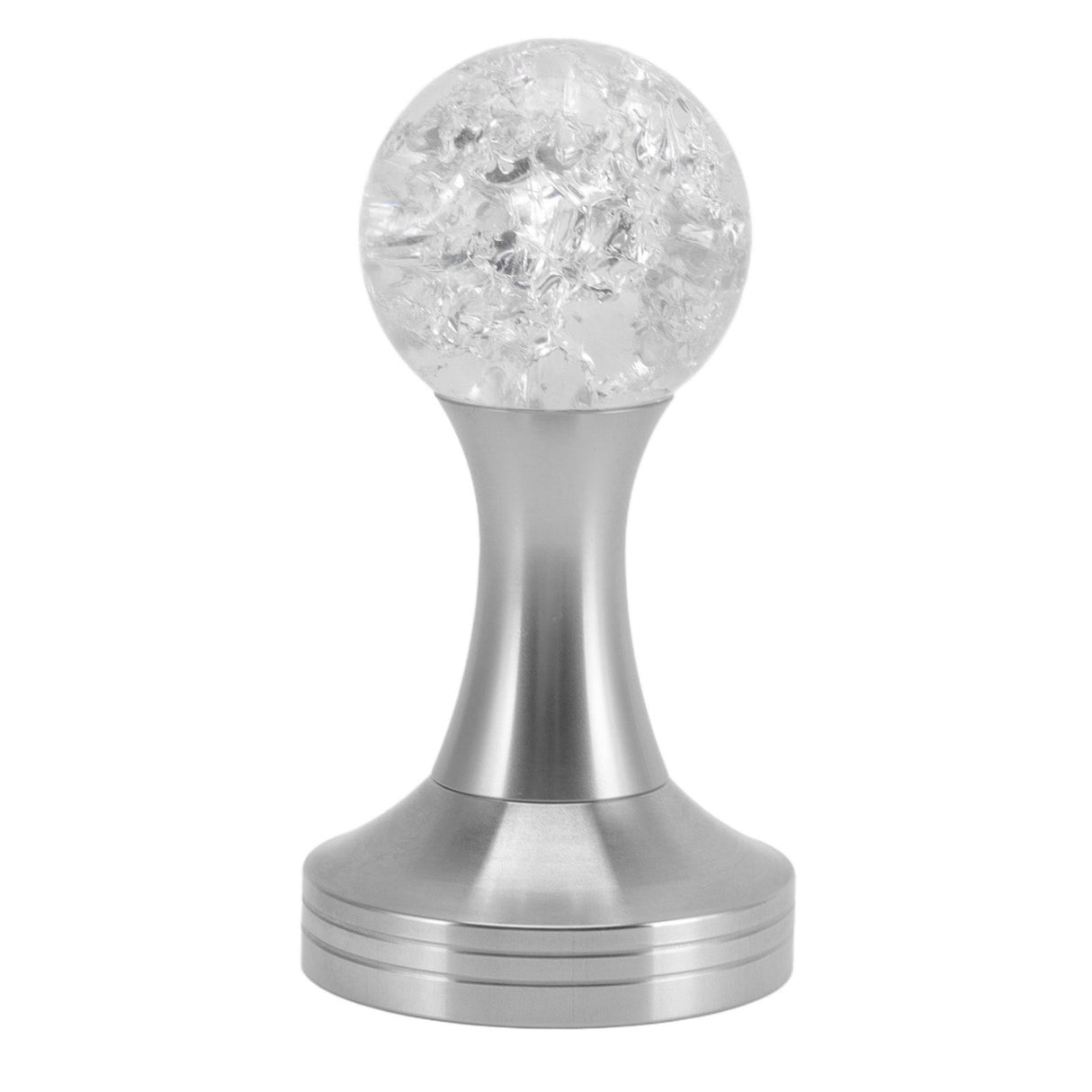 Crystal Ball Coffee Flat Tamper Stainless Steel Base Powder Hammer for Coffee Accessories Silver 51mm