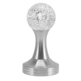 Crystal Ball Coffee Flat Tamper Stainless Steel Base Powder Hammer for Coffee Accessories Silver 51mm