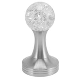 Crystal Ball Coffee Flat Tamper Stainless Steel Base Powder Hammer for Coffee Accessories Silver 51mm - Front View