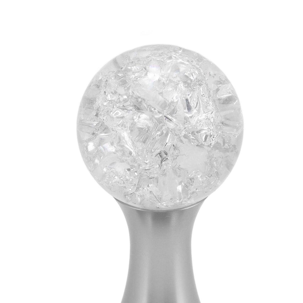 Crystal Ball Coffee Flat Tamper Stainless Steel Base Powder Hammer for Coffee Accessories Silver 51mm