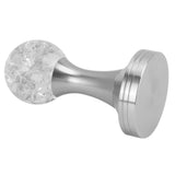 Crystal Ball Coffee Flat Tamper Stainless Steel Base Powder Hammer for Coffee Accessories Silver 53mm