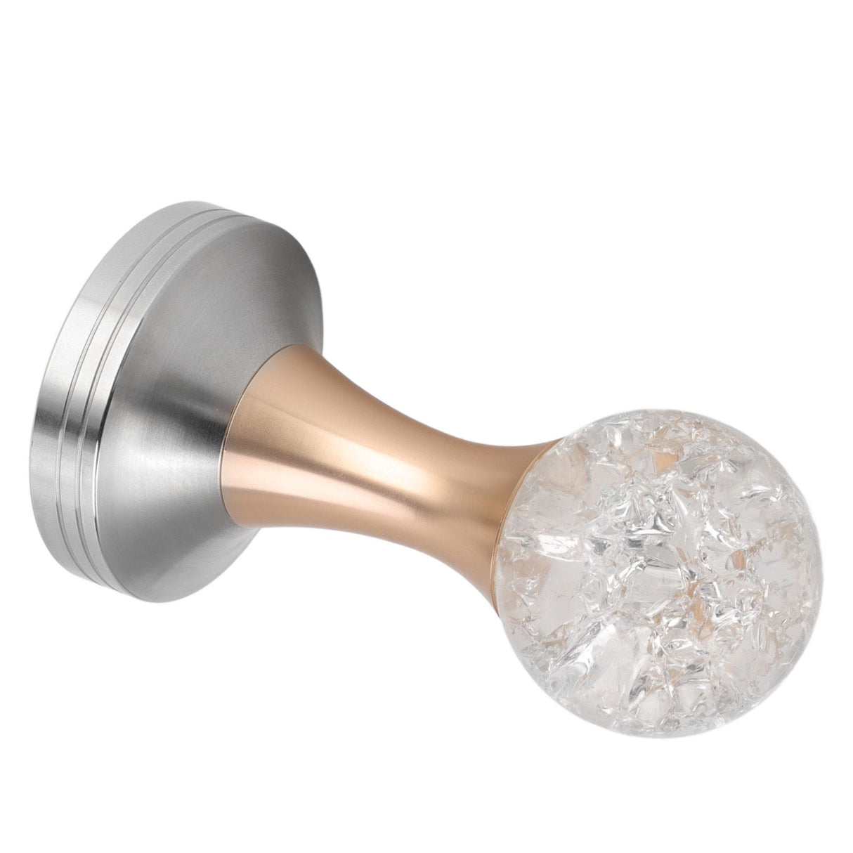 Crystal Ball Coffee Flat Tamper Stainless Steel Base Powder Hammer for Coffee Accessories Gold 58mm