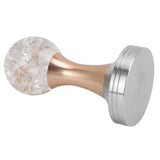 Crystal Ball Coffee Flat Tamper Stainless Steel Base Powder Hammer for Coffee Accessories Gold 58mm