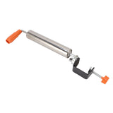 Rolling Pin Stainless Steel Dough Roller Fixed 360° Rotation for Pastry Bread Pizza L
