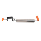 Rolling Pin Stainless Steel Dough Roller Fixed 360° Rotation for Pastry Bread Pizza L