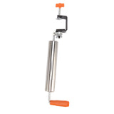Rolling Pin Stainless Steel Dough Roller Fixed 360° Rotation for Pastry Bread Pizza L