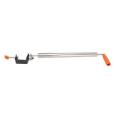 Rolling Pin Stainless Steel Dough Roller Fixed 360° Rotation for Pastry Bread Pizza M - Top-Down View