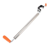 Rolling Pin Stainless Steel Dough Roller Fixed 360° Rotation for Pastry Bread Pizza M - 45-Degree Angle