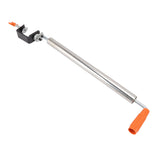 Rolling Pin Stainless Steel Dough Roller Fixed 360° Rotation for Pastry Bread Pizza M