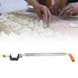 Rolling Pin Stainless Steel Dough Roller Fixed 360° Rotation for Pastry Bread Pizza M
