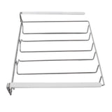 Wine Glass Holder Stainless Steel Punch Free Wine Glass Rack Under Cabinet for Home Goblet Storage - Top-Down View
