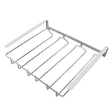 Wine Glass Holder Stainless Steel Punch Free Wine Glass Rack Under Cabinet for Home Goblet Storage
